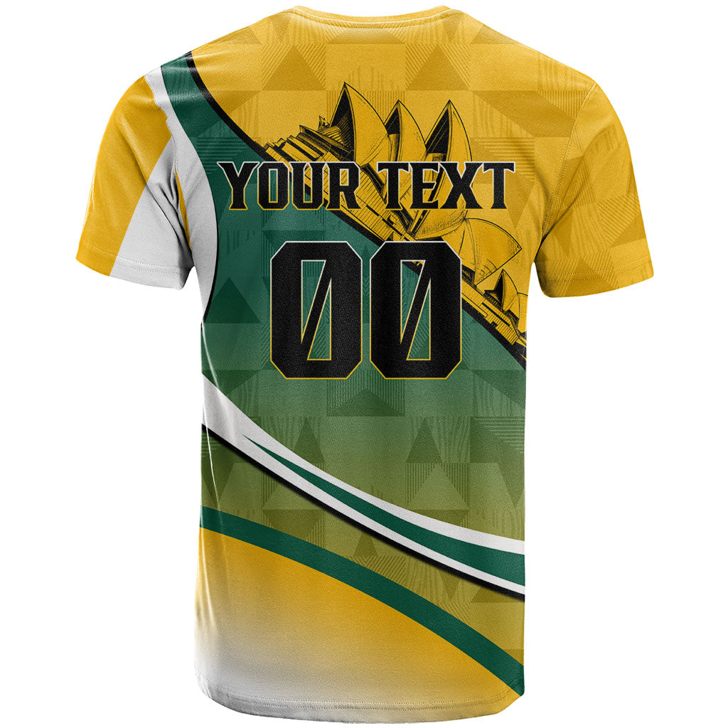 Personalized Australia Soccer Kangaroo Mascot T Shirt Sydney Opera House - Hear the Champions Roar Football