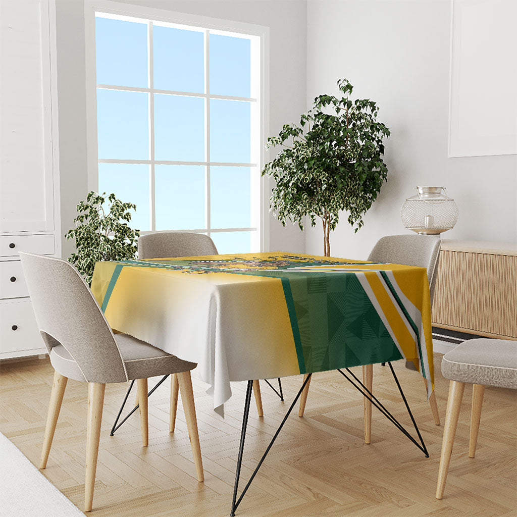 Personalized Australia Soccer Kangaroo Mascot Tablecloth Sydney Opera House - Hear the Champions Roar Football