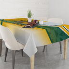 Personalized Australia Soccer Kangaroo Mascot Tablecloth Sydney Opera House - Hear the Champions Roar Football