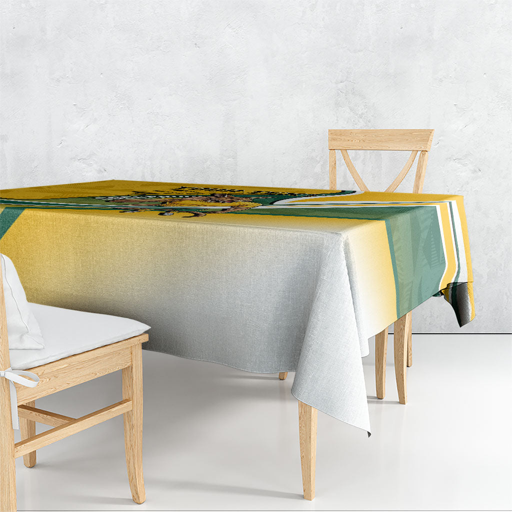 Personalized Australia Soccer Kangaroo Mascot Tablecloth Sydney Opera House - Hear the Champions Roar Football