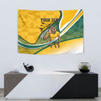 Personalized Australia Soccer Kangaroo Mascot Tapestry Sydney Opera House - Hear the Champions Roar Football