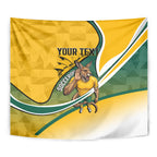 Personalized Australia Soccer Kangaroo Mascot Tapestry Sydney Opera House - Hear the Champions Roar Football
