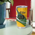 Personalized Australia Soccer Kangaroo Mascot Tumbler Cup Sydney Opera House - Hear the Champions Roar Football