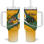 Personalized Australia Soccer Kangaroo Mascot Tumbler With Handle Sydney Opera House - Hear the Champions Roar Football