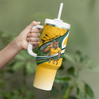 Personalized Australia Soccer Kangaroo Mascot Tumbler With Handle Sydney Opera House - Hear the Champions Roar Football