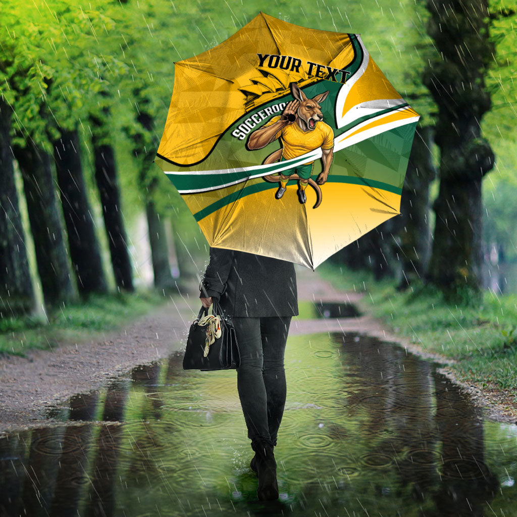 Personalized Australia Soccer Kangaroo Mascot Umbrella Sydney Opera House - Hear the Champions Roar Football