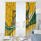 Personalized Australia Soccer Kangaroo Mascot Window Curtain Sydney Opera House - Hear the Champions Roar Football