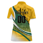 Personalized Australia Soccer Kangaroo Mascot Women Polo Shirt Sydney Opera House - Hear the Champions Roar Football