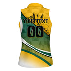 Personalized Australia Soccer Kangaroo Mascot Women Sleeveless Polo Shirt Sydney Opera House - Hear the Champions Roar Football