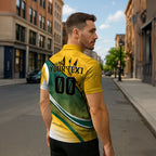 Personalized Australia Soccer Kangaroo Mascot Zipper Polo Shirt Sydney Opera House - Hear the Champions Roar Football