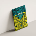 Personalized Hockeyroos Kangaroo Field Hockey Canvas Wall Art Tribal Geometric Green Gold Symmetrical Pattern Design