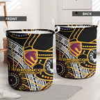 Brisbane Broncos Laundry Basket Australian Aboriginal Dot Painting Handprint