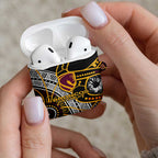 Brisbane Broncos AirPods Case Australian Aboriginal Dot Painting Handprint