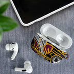 Brisbane Broncos AirPods Case Australian Aboriginal Dot Painting Handprint