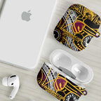Brisbane Broncos AirPods Case Australian Aboriginal Dot Painting Handprint