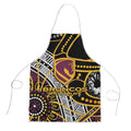 Brisbane Broncos Apron Australian Aboriginal Dot Painting Handprint