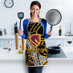 Brisbane Broncos Apron Australian Aboriginal Dot Painting Handprint