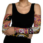 Brisbane Broncos Arm Sleeves Australian Aboriginal Dot Painting Handprint