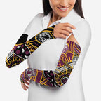 Brisbane Broncos Arm Sleeves Australian Aboriginal Dot Painting Handprint
