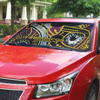 Brisbane Broncos Auto Sun Shade Australian Aboriginal Dot Painting Handprint