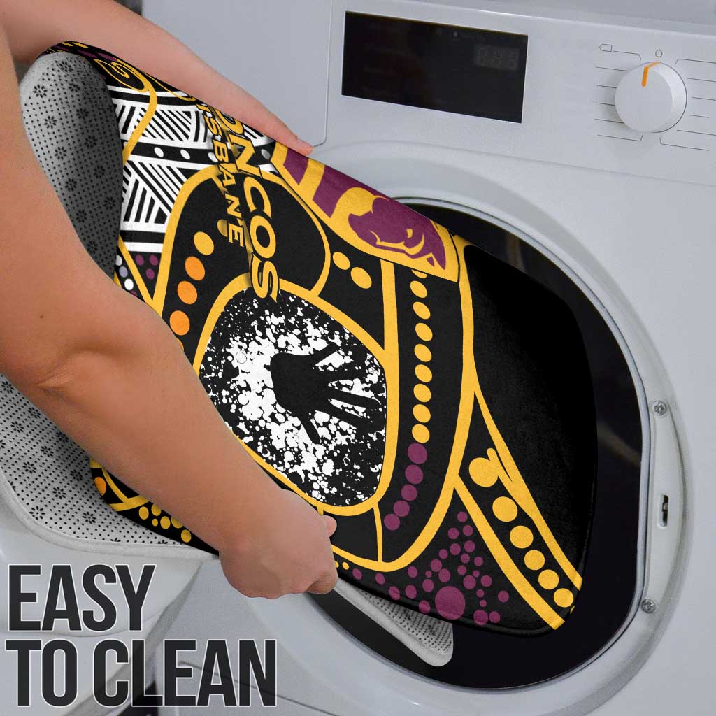 Brisbane Broncos Bathroom Set Australian Aboriginal Dot Painting Handprint