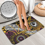 Brisbane Broncos Bathroom Set Australian Aboriginal Dot Painting Handprint