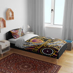 Brisbane Broncos Bedding Set Australian Aboriginal Dot Painting Handprint