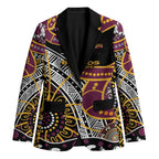 Brisbane Broncos Blazer Australian Aboriginal Dot Painting Handprint