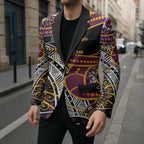 Brisbane Broncos Blazer Australian Aboriginal Dot Painting Handprint