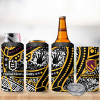Brisbane Broncos 4 in 1 Can Cooler Tumbler Australian Aboriginal Dot Painting Handprint
