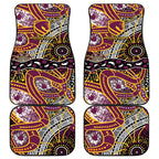 Brisbane Broncos Car Mats Australian Aboriginal Dot Painting Handprint