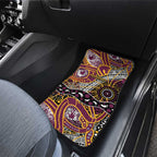 Brisbane Broncos Car Mats Australian Aboriginal Dot Painting Handprint