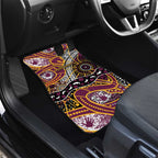Brisbane Broncos Car Mats Australian Aboriginal Dot Painting Handprint