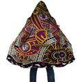 Brisbane Broncos Cloak Australian Aboriginal Dot Painting Handprint