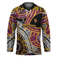 Brisbane Broncos Hockey Jersey Australian Aboriginal Dot Painting Handprint