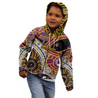 Brisbane Broncos Kid Hoodie Australian Aboriginal Dot Painting Handprint