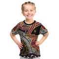 Brisbane Broncos Kid T Shirt Australian Aboriginal Dot Painting Handprint
