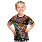 Brisbane Broncos Kid T Shirt Australian Aboriginal Dot Painting Handprint