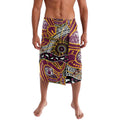 Brisbane Broncos Lavalava Australian Aboriginal Dot Painting Handprint