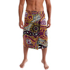 Brisbane Broncos Lavalava Australian Aboriginal Dot Painting Handprint