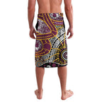 Brisbane Broncos Lavalava Australian Aboriginal Dot Painting Handprint