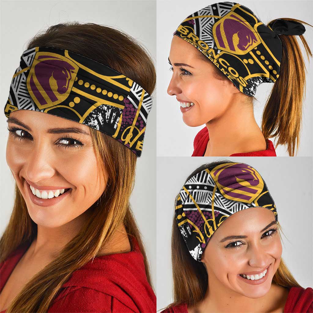 Brisbane Broncos Neck Gaiter Australian Aboriginal Dot Painting Handprint