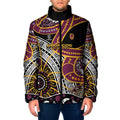 Brisbane Broncos Padded Jacket Australian Aboriginal Dot Painting Handprint