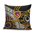 Brisbane Broncos Pillow Cover Australian Aboriginal Dot Painting Handprint