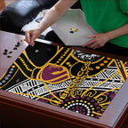 Brisbane Broncos Puzzle Australian Aboriginal Dot Painting Handprint