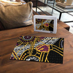 Brisbane Broncos Puzzle Australian Aboriginal Dot Painting Handprint