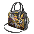 Brisbane Broncos Shoulder Handbag Australian Aboriginal Dot Painting Handprint
