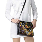Brisbane Broncos Shoulder Handbag Australian Aboriginal Dot Painting Handprint