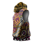 Brisbane Broncos Sleeveless Hoodie Australian Aboriginal Dot Painting Handprint