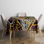 Brisbane Broncos Tablecloth Australian Aboriginal Dot Painting Handprint